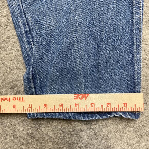Levi's Strauss Signature Cropped Jeans Men Size 46x32 Blue Denim - Picture 7 of 11